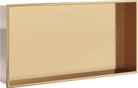 vidaXL Douchenis 62x32x9 cm roestvrijstaal geborsteld goudkleurig