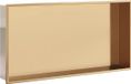 vidaXL Douchegoot 62x32x9 cm roestvrij staal geborsteld goudkleurig