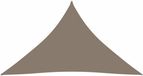 vidaXL Zonnescherm Driehoekig 3,5x3,5x4,9 m Oxford Stof Taupe