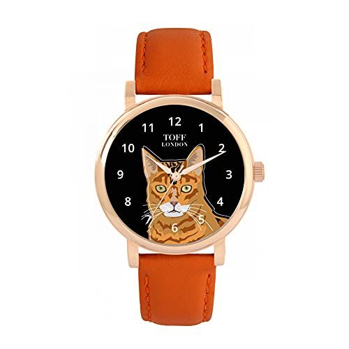 Toff London Ginger Bengal Head Cat Watch