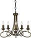 Elstead Lighting LED Kroonluchter | 5X E14 Max 60W | Dimbaar | Black/Gold Patina