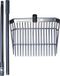 Horka Fourche à fumier 40 x 160 cm Aluminium Argent/noir