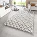 Mint rugs Hoogpolig modern vloerkleed Maison - blauw/crème 160x230 cm