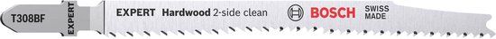 Bosch Expert 'Hardwood 2-side clean' T 308 BF lame de scie sauteuse - 3 pièces