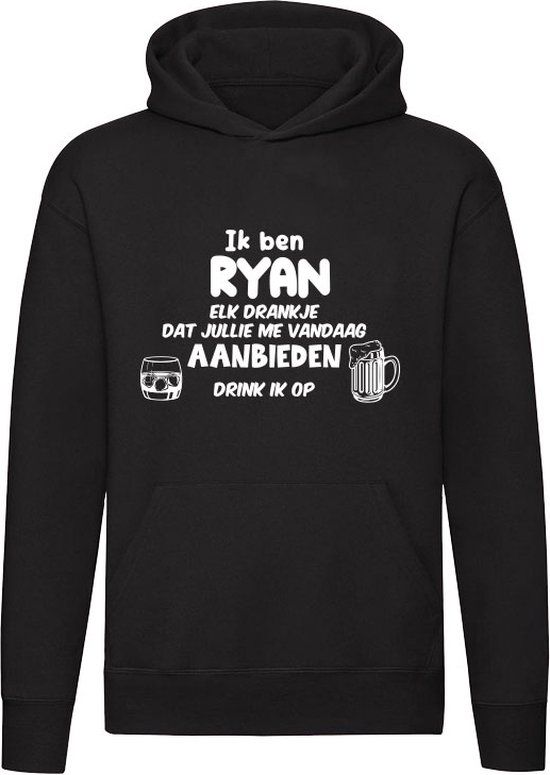 Ik ben Ryan - Hoodie - Zwart - XL