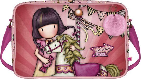 Schooltas Gorjuss Carousel Zalm (35 x 26.5 x 10.5 cm)