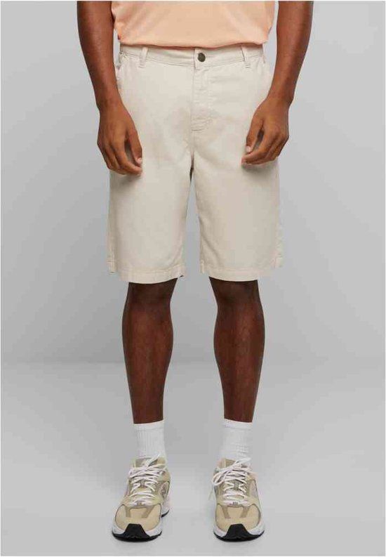 Urban Classics Organic Skater Chino Korte Broek - Grijs - Maat W34