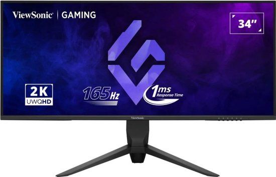 ViewSonic VX3480-2K-PRO - LED-monitor - 34 inch - VA - 3440 x 1440 UWQHD - 165 Hz - 1 ms - zwart