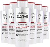 L'Oréal Paris Elvive Bond Repair Sulfaatvrije Shampoo - Voordeelverpakking - 6 x 200ml