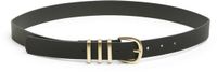 PIECES Curve PIECES - PCLEA JEANS BELT NOOS WB PU QX - Riem - Vrouwen - Zwart - Polyester - 125 cm