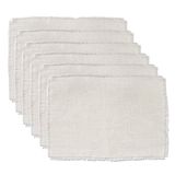 DII Jute Jute Collectie Keuken Tafelblad, Placemat Set, 13x19, Massief Ivoor, 6 Count