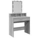 VidaXL Kaptafel met LED-verlichting, grijs Sonoma eikenkleurig, 80x41x144,5 cm