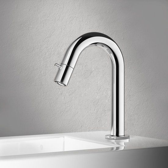 Hotbath Dude Fonteinkraan - Wastafelkraan - Chroom - Design