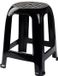 Plastic Forte tabouret noir 3 pièces