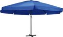 Prolenta Maison Exclusive Parasol met aluminium mast, 500 cm, azuurblauw
