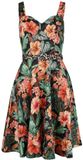 Voodoo Vixen Jungke Print Flare Dames Midi-jurk - meerkleurig - 4XL