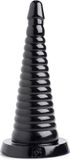 Giant XR Brands Giant Ribbed Anal Cone - Black