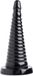 Giant XR Brands Giant Ribbed Anal Cone - Black