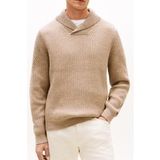 Tommy Hilfiger Pull Col Châle Coastal Taupe Heather