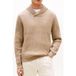 Tommy Hilfiger Pull Col Châle Coastal Taupe Heather