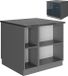 Vicco Fame-Line Meubles de cuisine – 90 cm avec tiroir, sans plan de travail Bleu foncé brillant