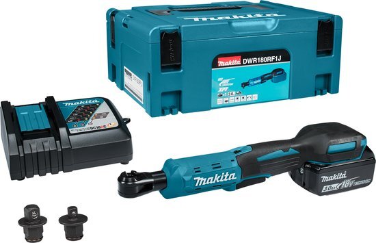 Makita DWR180RF1J 18V Li-Ion accu ratelsleutelset (1x 3,0Ah) in Mbox - 47,5Nm