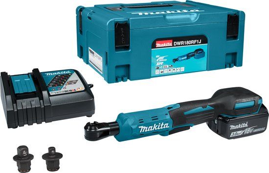 Makita DWR180RF1J 18V Li-Ion Accu Ratelsleutelset (1x 3,0Ah) In Mbox - 47,5Nm