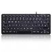 Perixx PERIBOARD-332 Mini-toetsenbord, bekabeld, USB, met achtergrondverlichting, slank design met grote lettertoetsen, platte toetsen met witte led, Duitse QWERTZ-lay-out