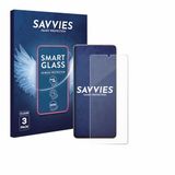 Savvies 3 Stuks Screenprotector - Geschikt voor Samsung Galaxy S21 Ultra 5G - Beschermfolie Glas Transparant