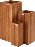 Intergard Bloembak plantenbak Bangkirai hardhout 70cm hoog