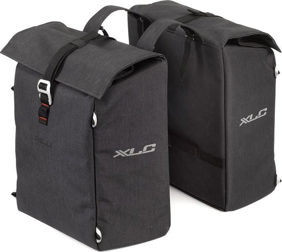 XLC Dubbele fietstas Commuter 31L Antraciet