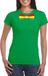 Bellatio Decorations Shoppartners Bv Groen t-shirt met Limburgse kleuren strik dames - Carnaval shirts S