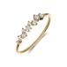 Lucardi Dames 14 Karaat gouden ring diamant 0,15 - Ring - 14 Karaat Goud - Goud - 18 / 57 mm