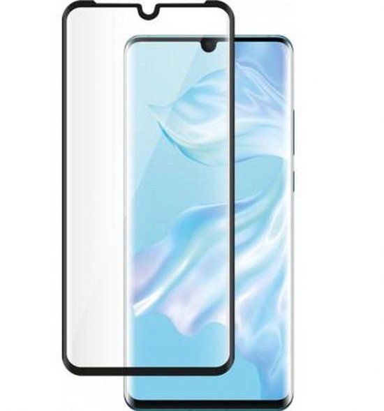Bigben Connected Screenprotector Tempered Glass 3D Anti-Scratch Transparant Zwart voor Huawei P30 Pro