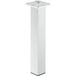 Häfele Pied de table en aluminium carré droit fixation invisible, laqué transparent, 720 mm