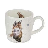 Wrendale Born to Be Wild Fox keramische mok, wit