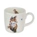 Wrendale Born to Be Wild Fox keramische mok, wit