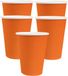 Santex feest/verjaardag bekertjes - 30x stuks - karton - oranje - 250 ml