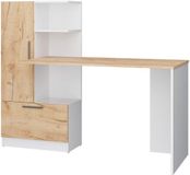 Vicco Tomy Bureau – 150 x 59 cm Eik wit/goud