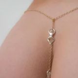 Sylvie Monthulé Gouden Bodychain Sieraad Desire Maat XS