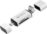 Sandberg Card Reader USB-C+USB+MicroUSB
