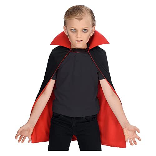 amscan Kids Halloween Reversible Cape with Hood and Velcro Closure