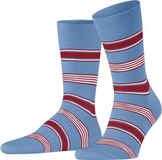 FALKE Marina Stripe sokken heren blauw