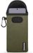 MobyDefend Housse - Convient pour Motorola Moto G13 / G23 / G53 - Pochette en néoprène avec mousqueton - Insertion - Boucle de ceinture - Vert