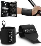 Breaking Limits Wrist Wraps voor Fitness & Crossfit – Polsbandjes voor Krachttraining – Polsbrace - Zwart - 2 Stuks