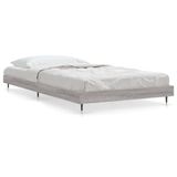 VidaXL Bedframe bewerkt hout grijs sonoma eikenkleurig 100x200 cm