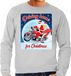 Bellatio Decorations Shoppartners Bv Foute kersttrui sweater - motorliefhebbers - driving home for christmas - grijs - heren - bikers XXL