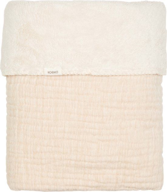 Koeka wiegdeken teddy Rivoli warm white 75x100