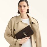 Furla Iride S donkerbruin leren crossbody tas