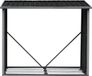 EXPERTLAND Rangement bois - Noir - Métal - 76x83x132 cm - Extérieur